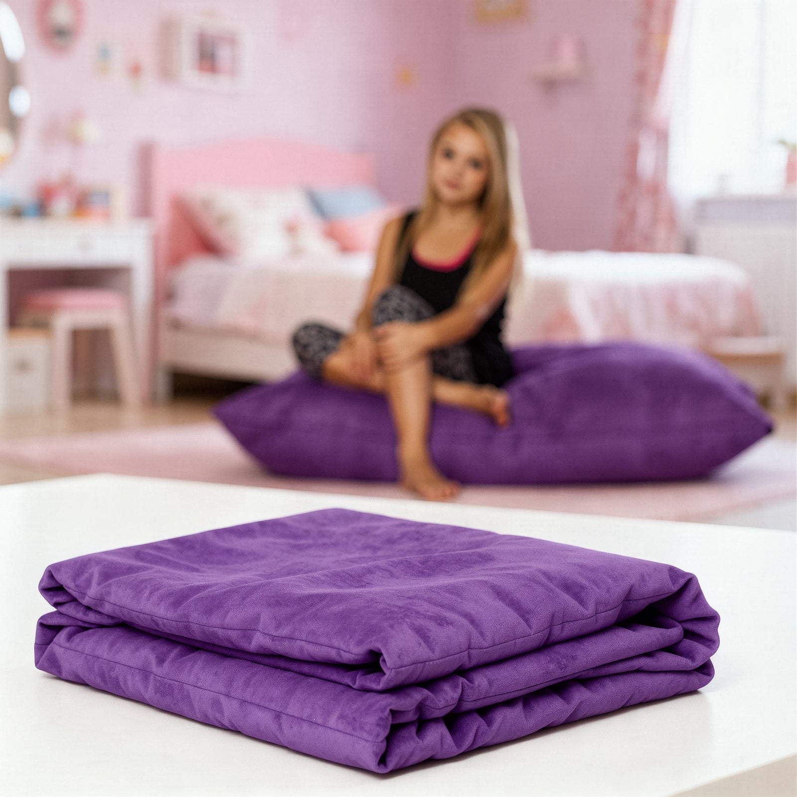 Pillow Saxx 4 Refresh™ in Purple Microsuede