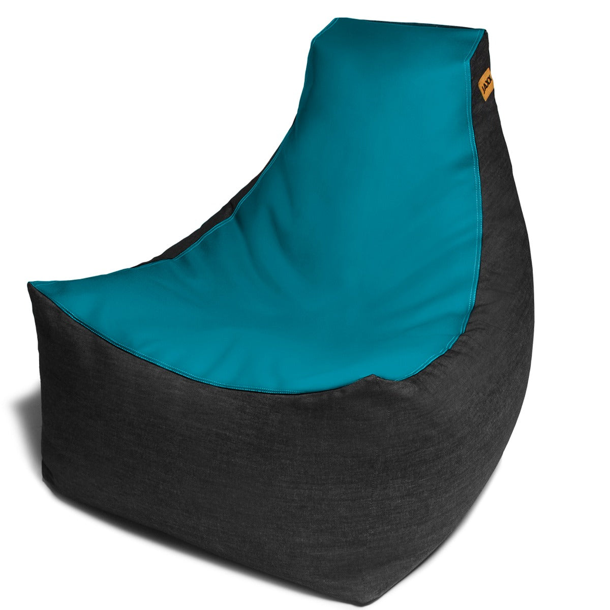 Pixel gamer chair in turquoise on white background