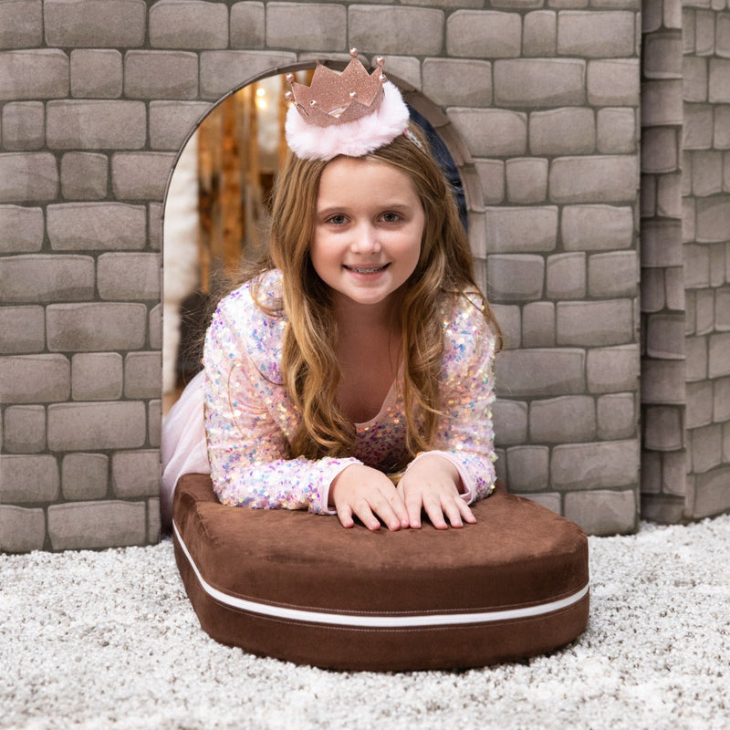 PlayScape CastleGate in Gray Stone Printed Microsuede