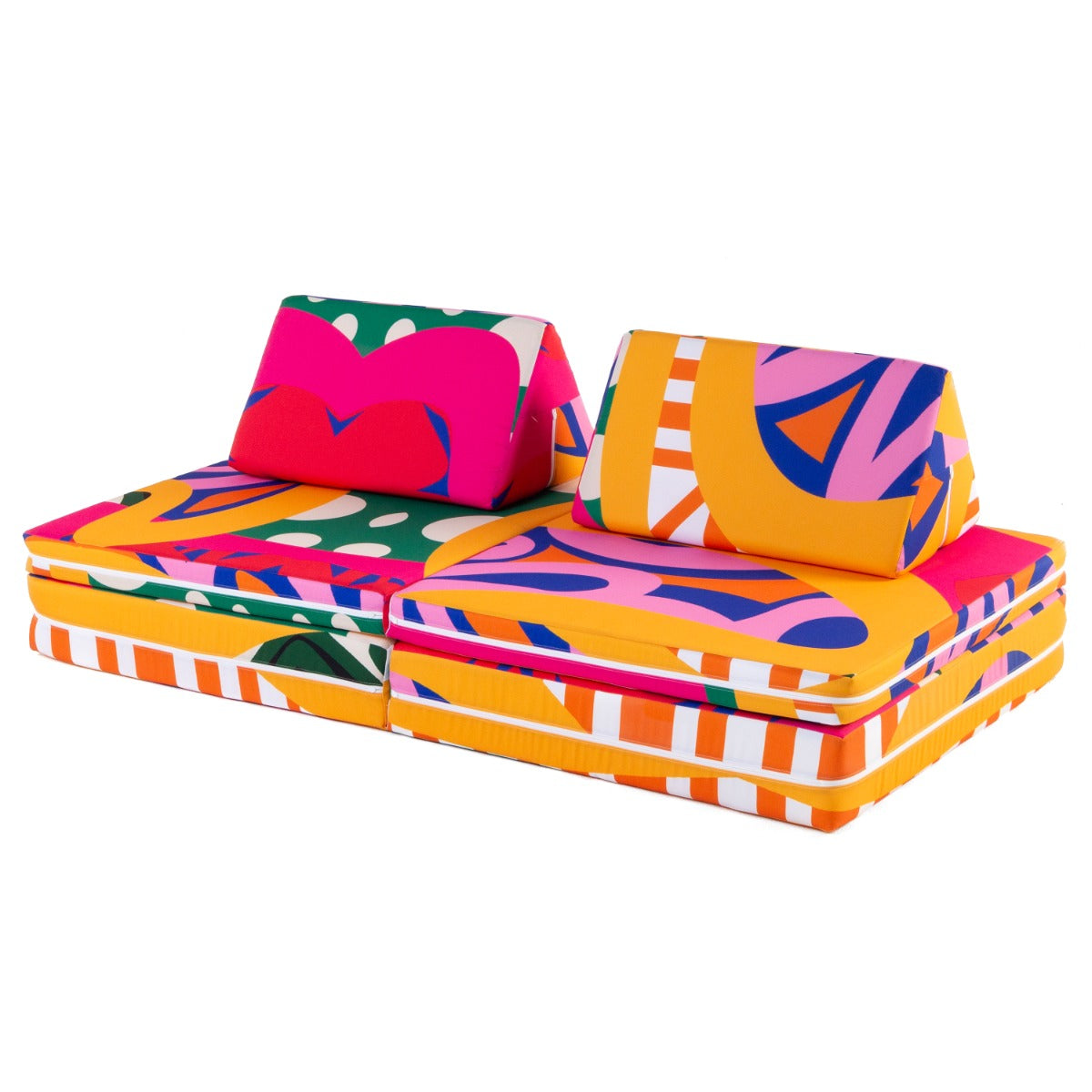 PlayScape in Bahamian Breeze Patterned Outdoor Fabric