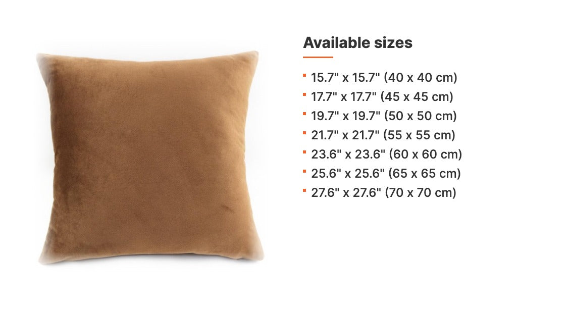 Plush Animal Print Pillow Cover dimensions