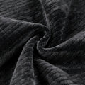 Plush Corduroy Black fabric swatch