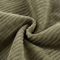 Plush Corduroy Green fabric swatch