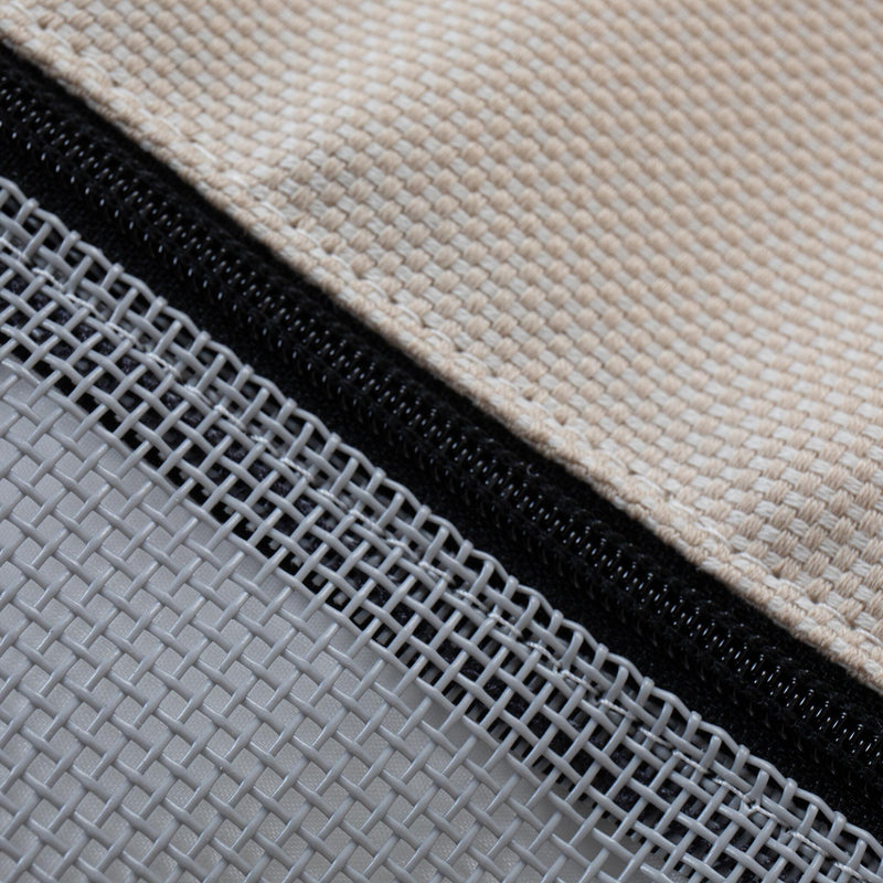 Ponce Outdoor in Sand Outdura, fabric detail