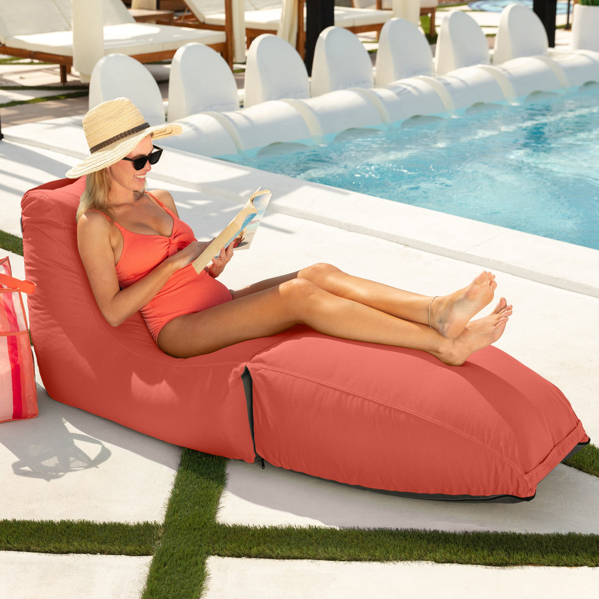 Prado Outdoor in Coral Sunbrella