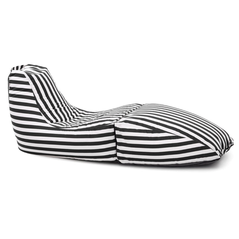 Prado Outdoor in Black Stripes Patterned Outdoor Fabric
