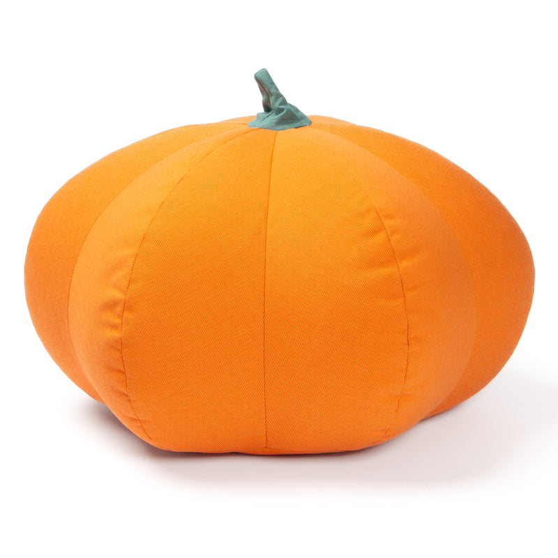 Pumpkin Pouf in Tangerine Sunbrella