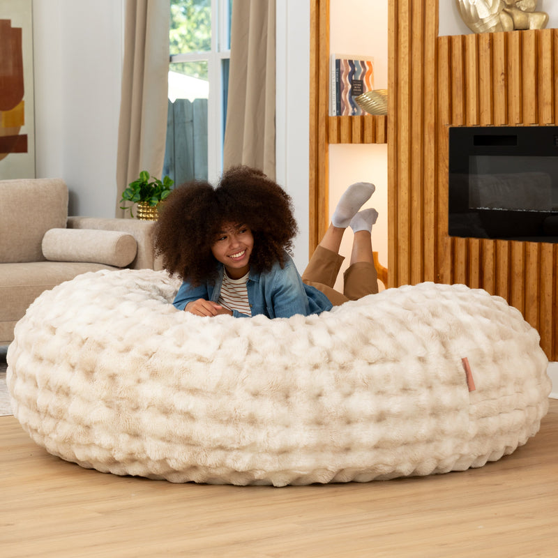 Big Snuggler by Raven-Symoné in Phantom Cream Faux Fur