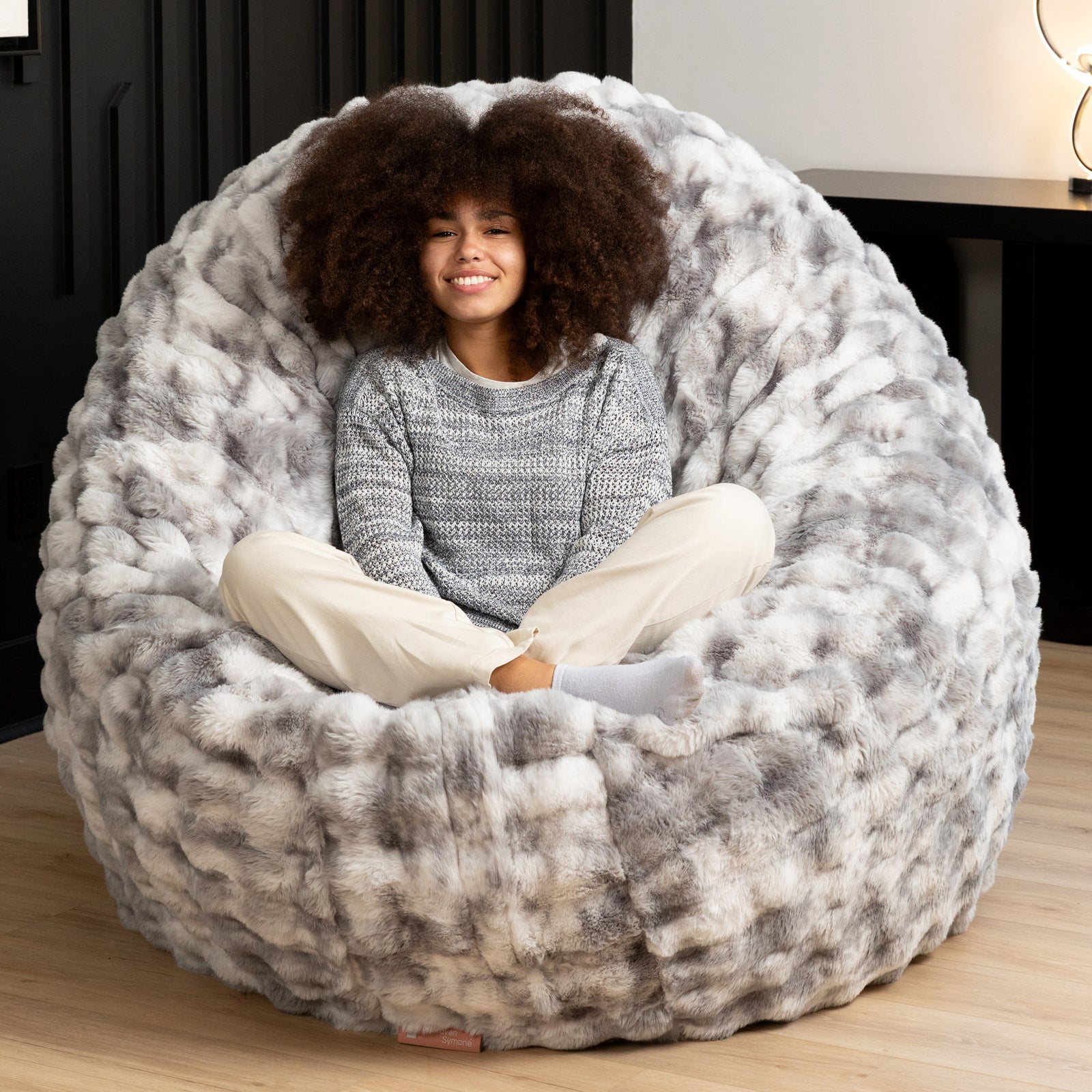 Big Snuggler by Raven-Symoné in Phantom Gray Faux Fur