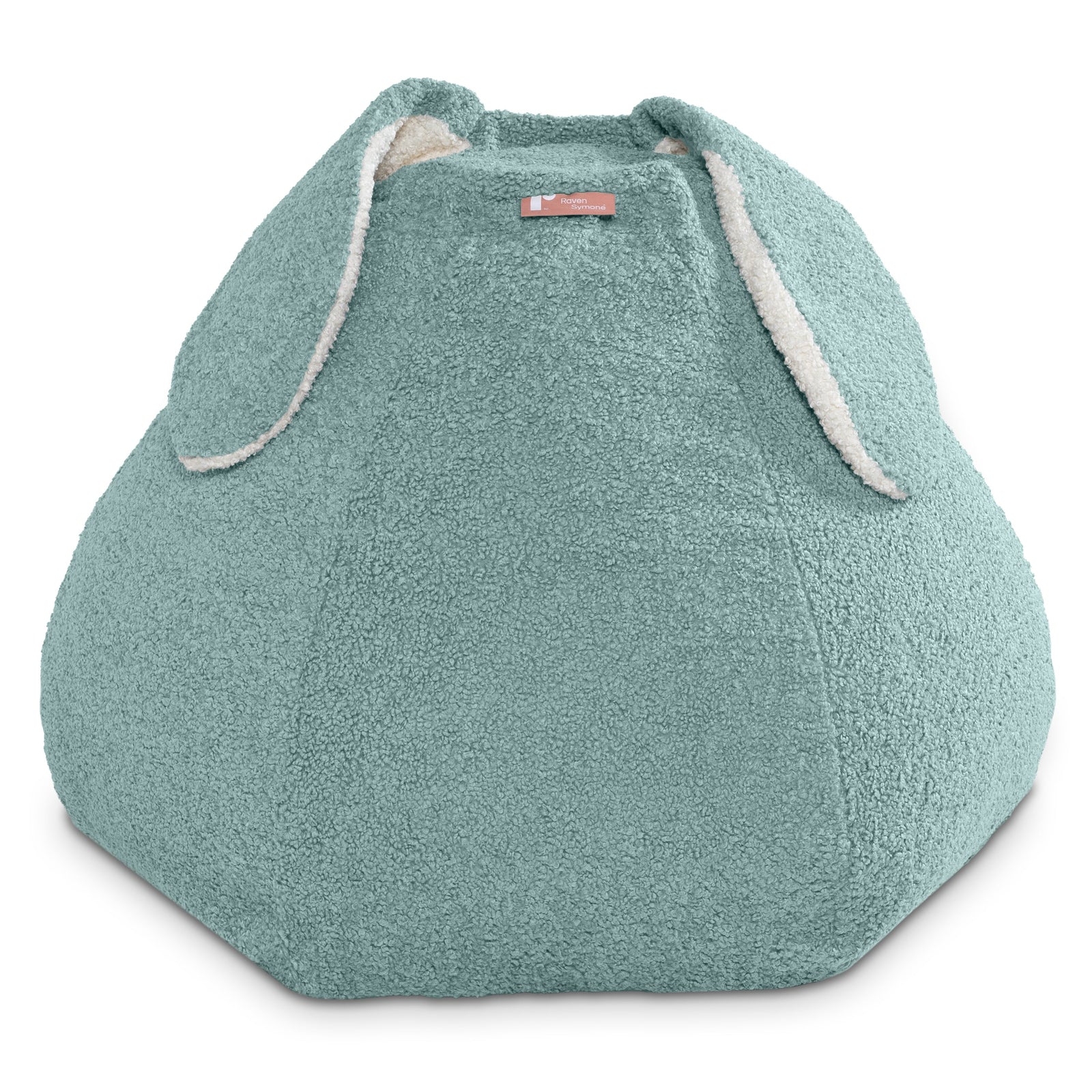 Raven-Symone HopSeat bean bag in mineral green on white background