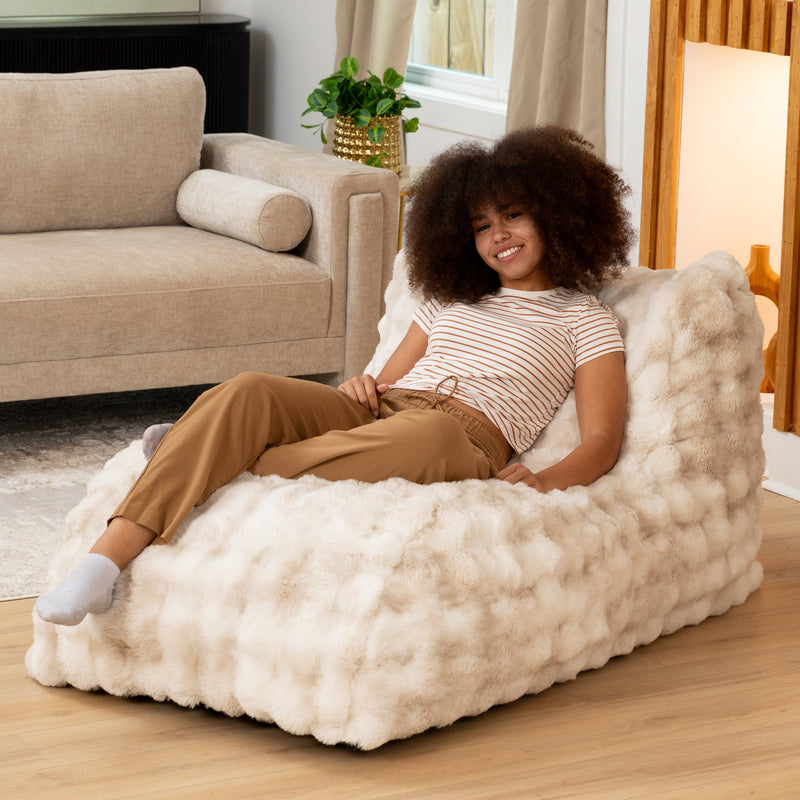 Raven Relaxer by Raven-Symoné in Phantom Cream Faux Fur