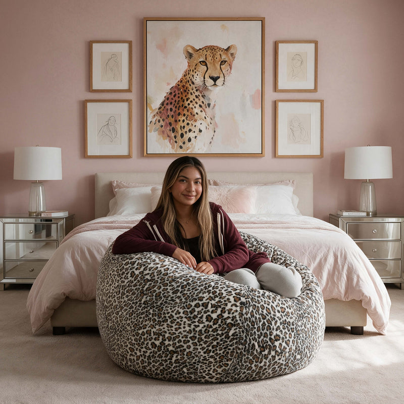 Cheetah Print Bean Bag
