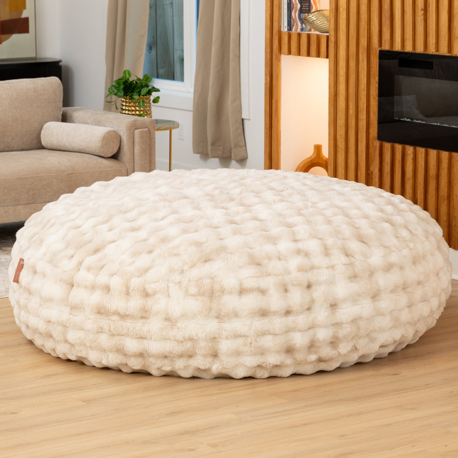 Big Snuggler by Raven-Symoné in Phantom Cream Faux Fur