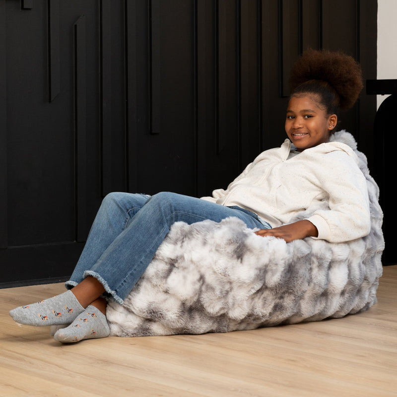 CrashPuff by Raven-Symoné in Phantom Gray Faux Fur