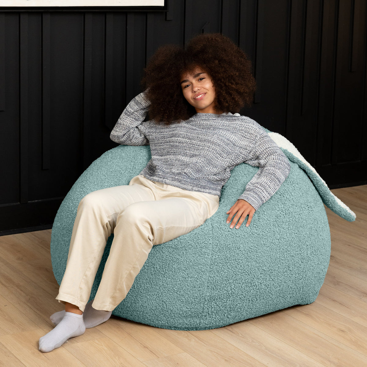 HopSeat by Raven-Symoné in Green Sherpa