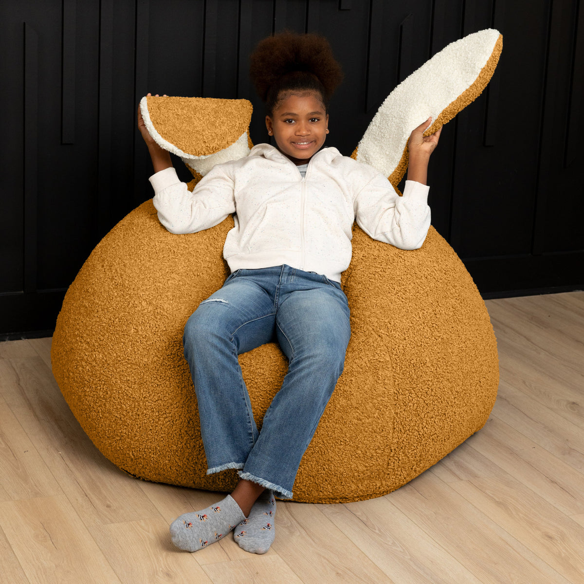 HopSeat by Raven-Symoné in Gold Sherpa
