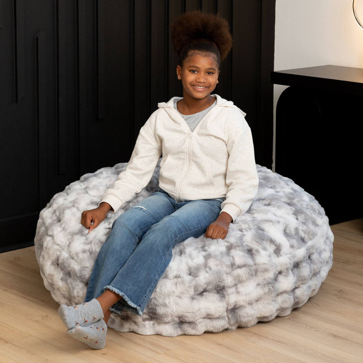 Lil' Cuddler by Raven-Symoné in Phantom Gray Faux Fur