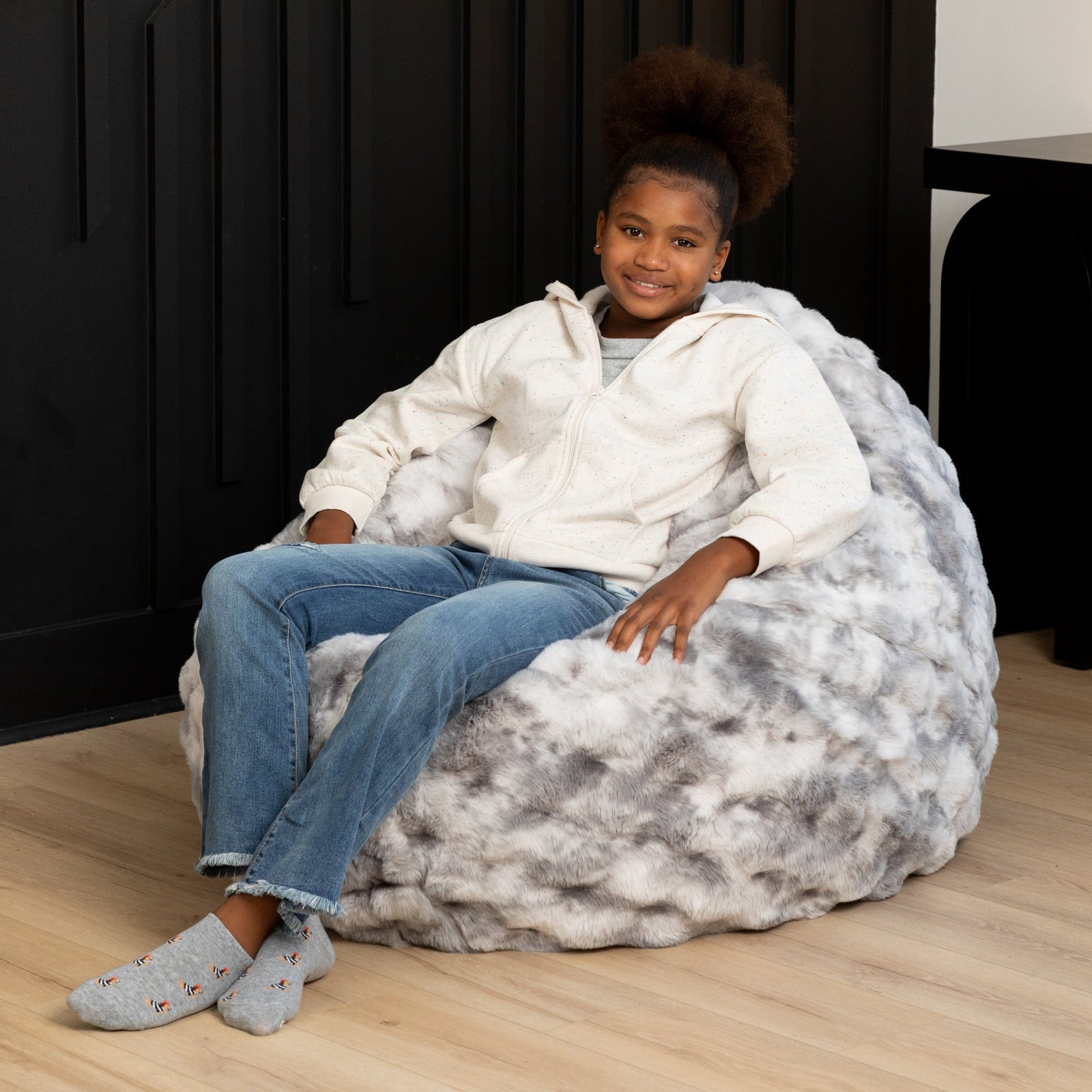 Lil' Cuddler by Raven-Symoné in Phantom Gray Faux Fur