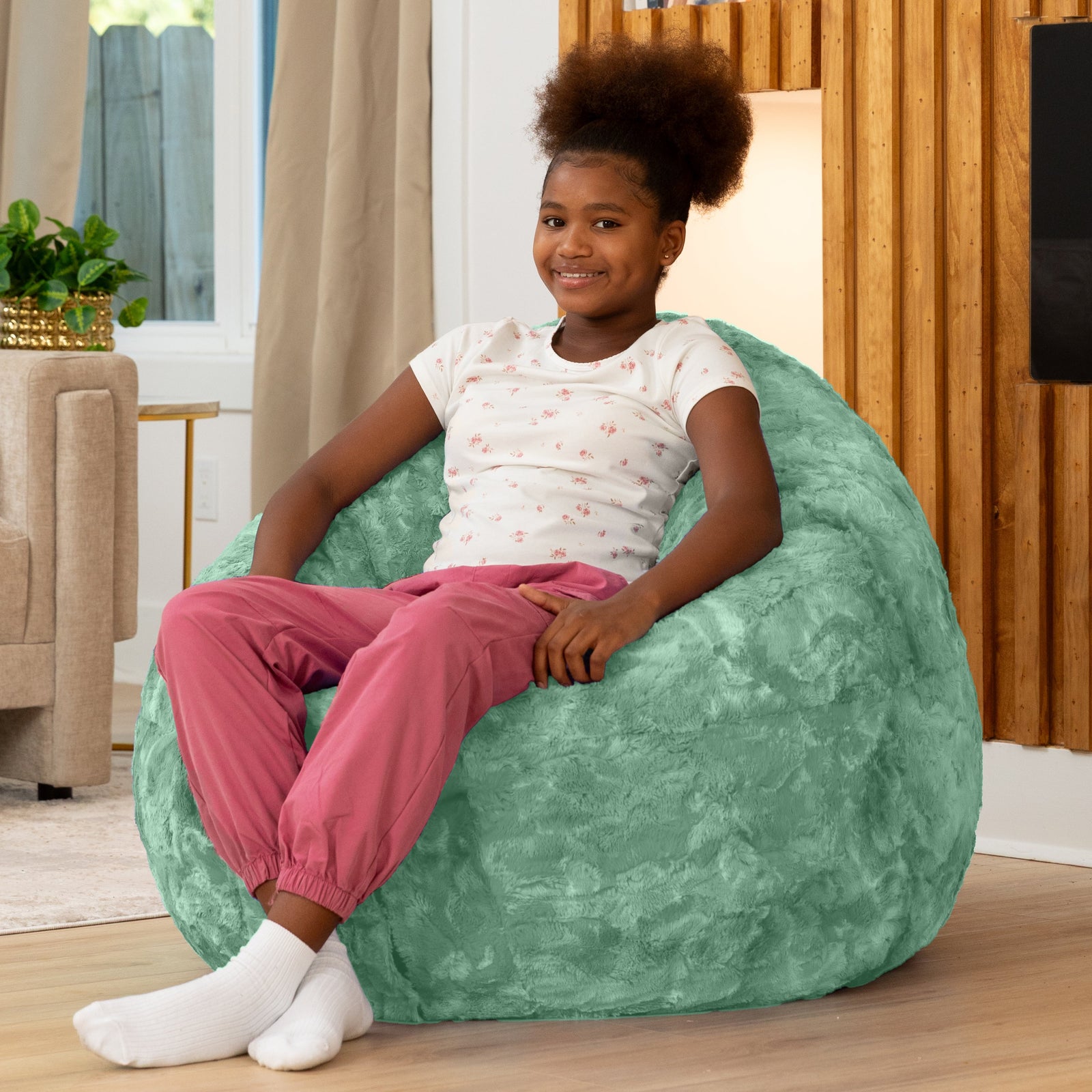 Lil' Cuddler by Raven-Symoné in Spearmint Faux Fur