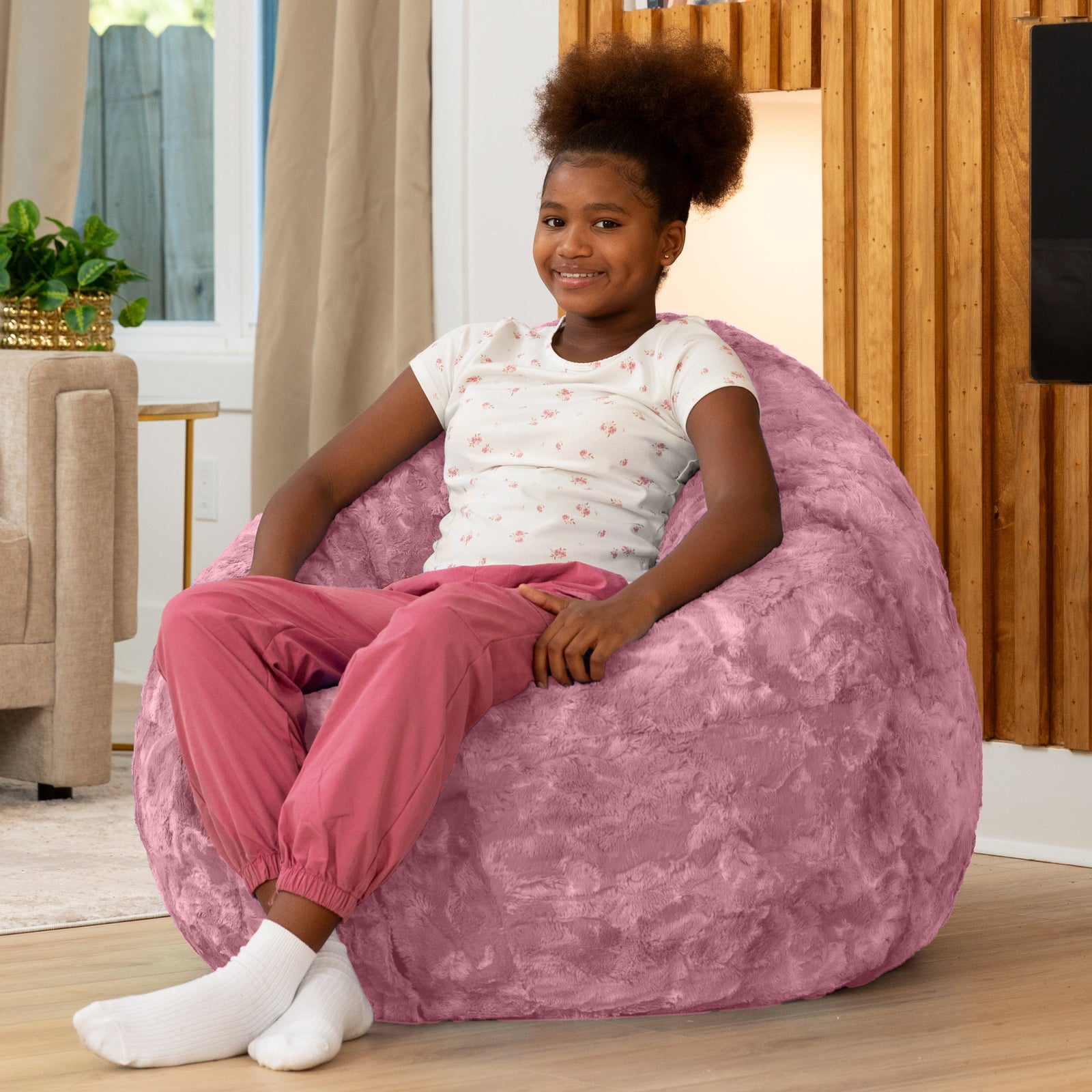 Lil' Cuddler by Raven-Symoné in Wild Rose Faux Fur