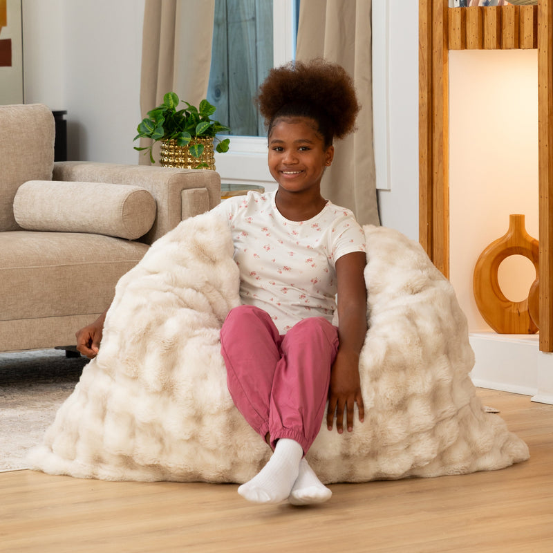 CrashPuff by Raven-Symoné in Phantom Cream Faux Fur