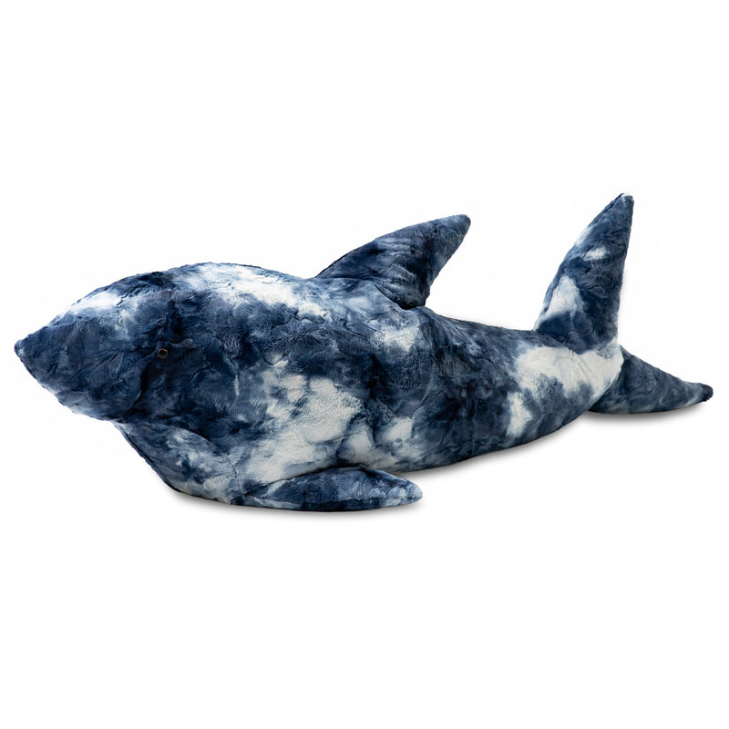 Raven-Symoné Sea Buddies - Finn the Shark in Blue White Faux Fur