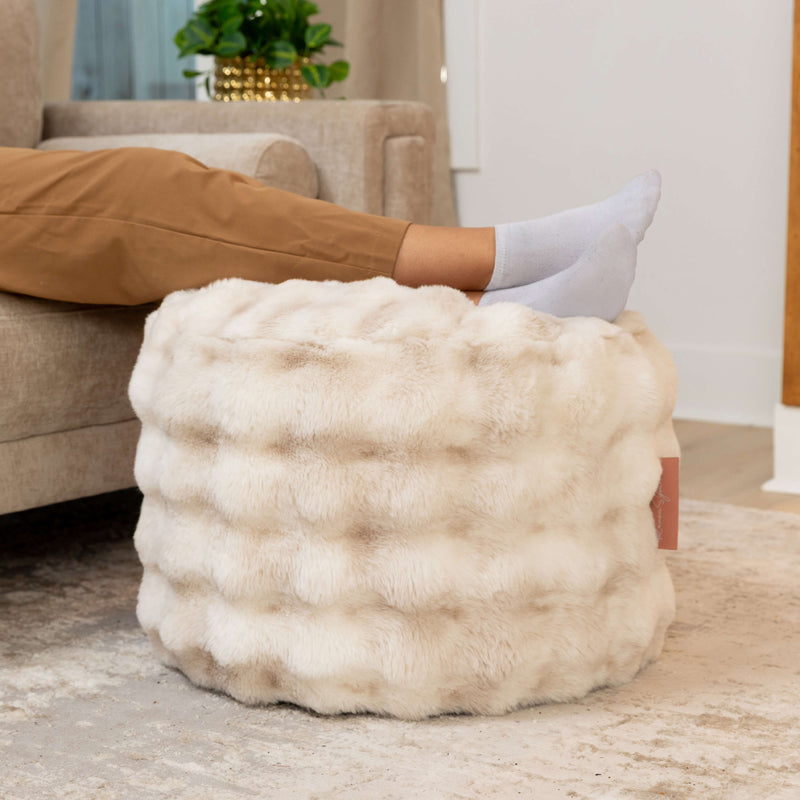 Raven Round Ottoman by Raven-Symoné