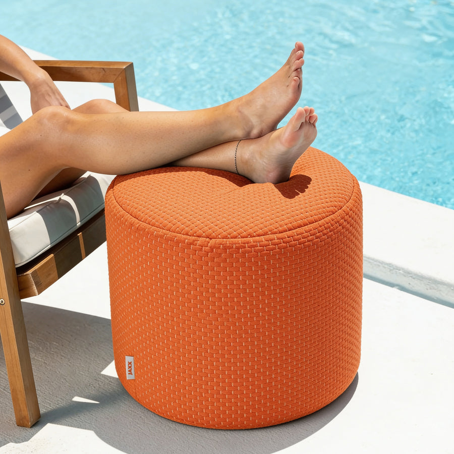 Spring Ottoman — Sunbrella Knit (Re-Made)