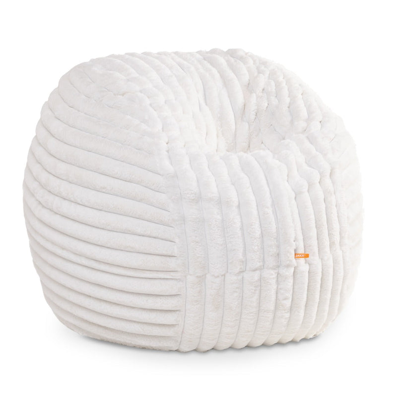 Saxx 4 in Striped White Faux Fur