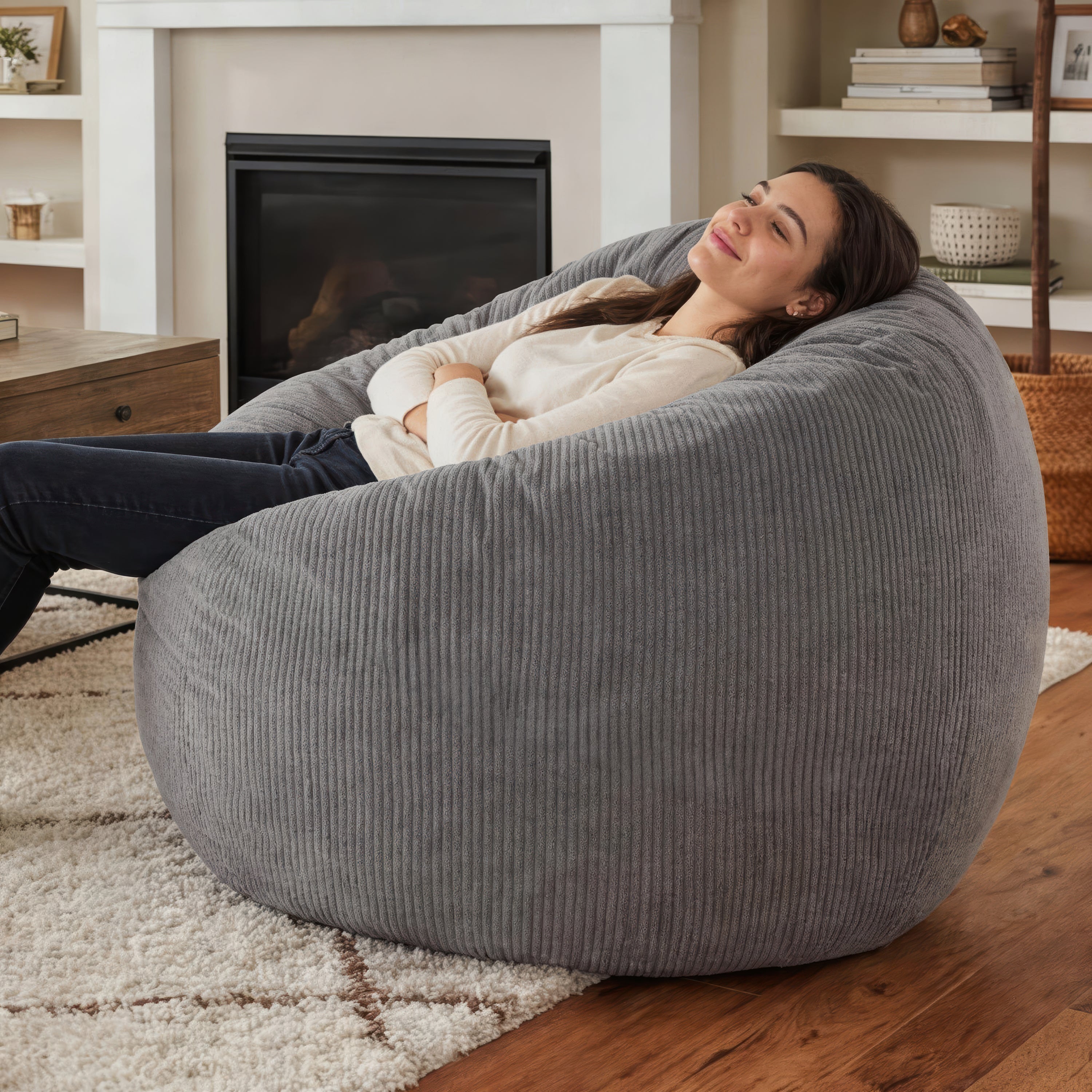 Saxx 5 Basics™ Bean Bag Chair | Oversized Foam Lounger – Jaxx Living