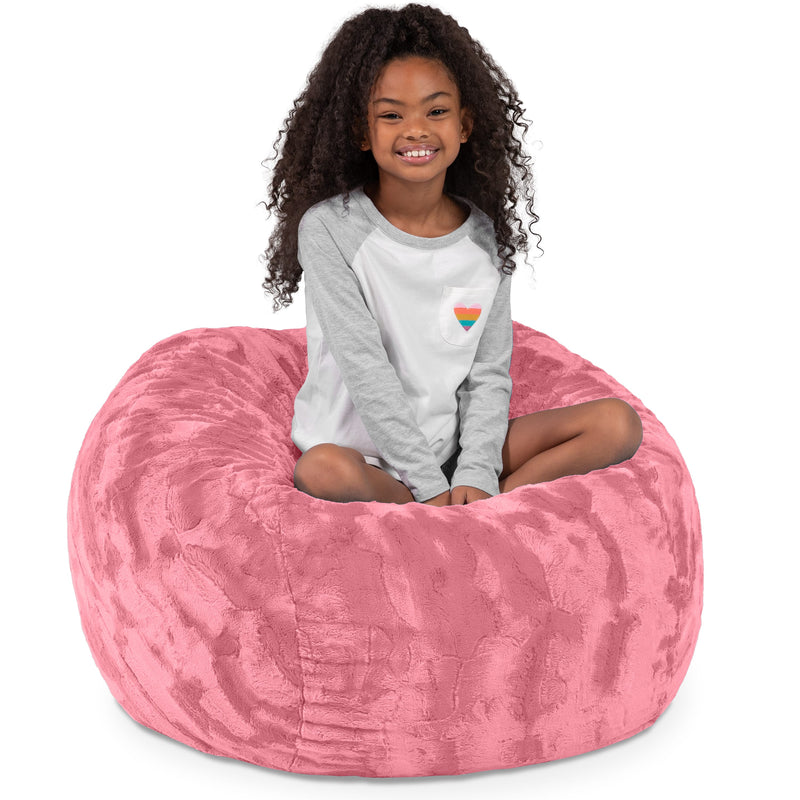 Saxx 3 in Rose Pink Faux Fur