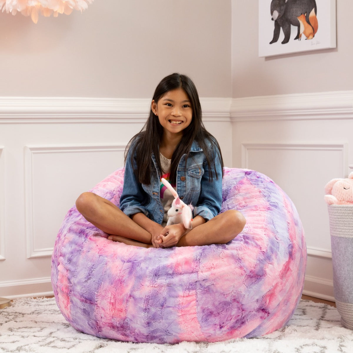 Saxx 3 in Unicorn Pink Faux Fur