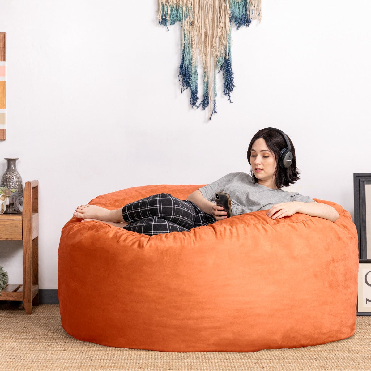 Saxx 5 in Orange Microsuede