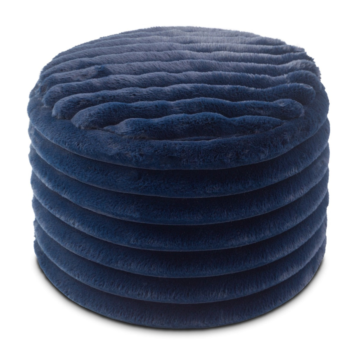 Paran 2 in Striped Navy Faux Fur