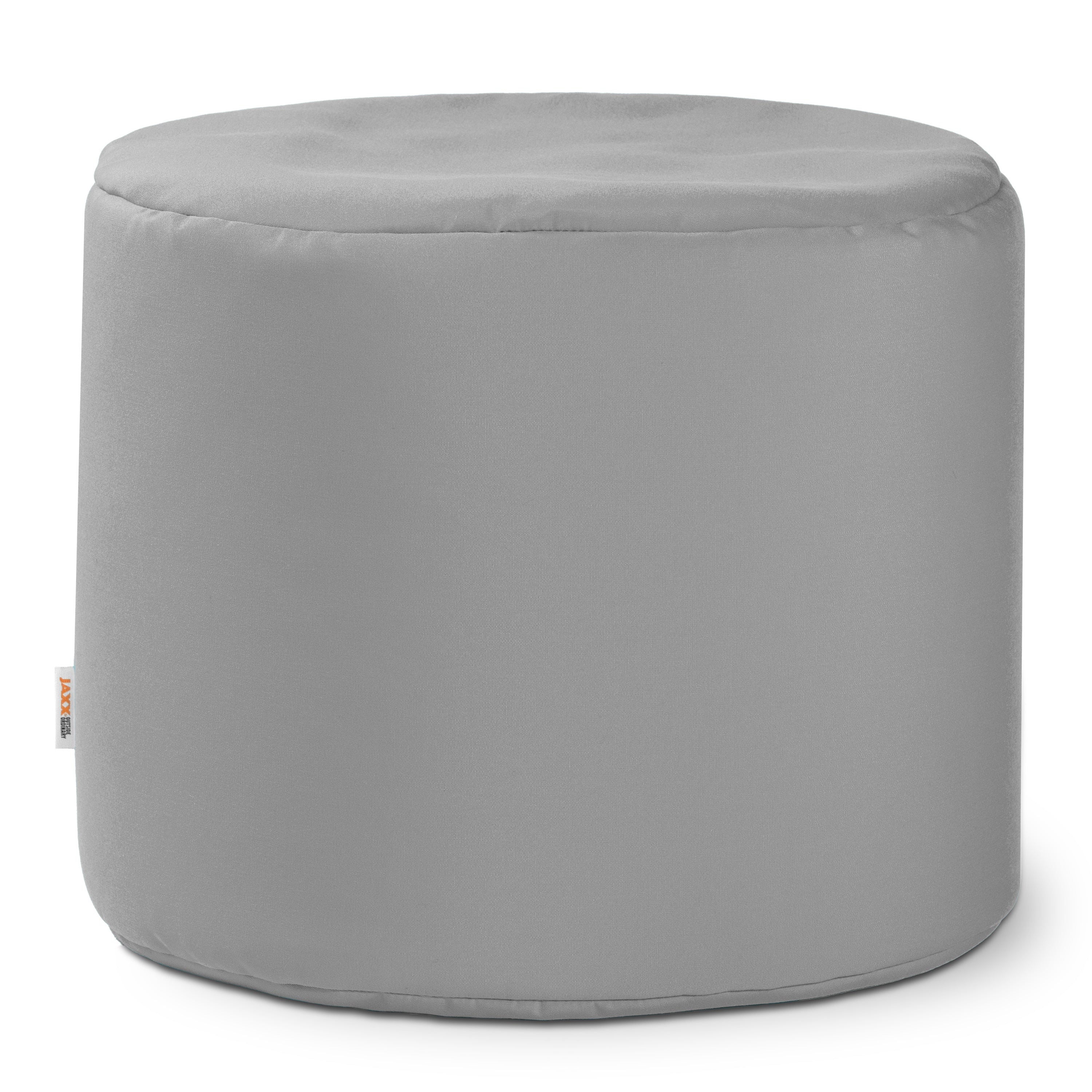Gray ottoman on a white background