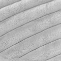 Striped Gray Faux Fur fabric swatch