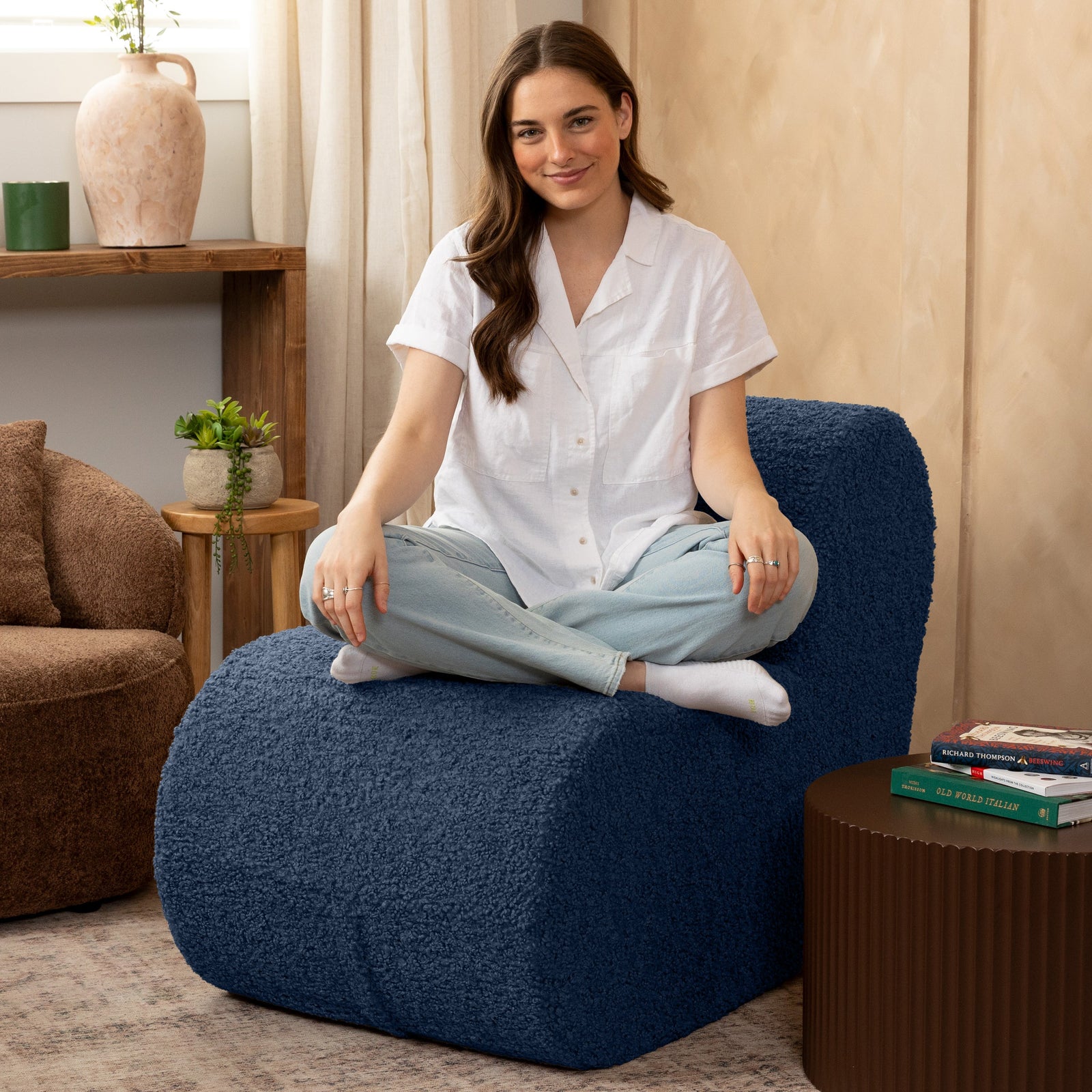 Toccoa in Blue Sherpa