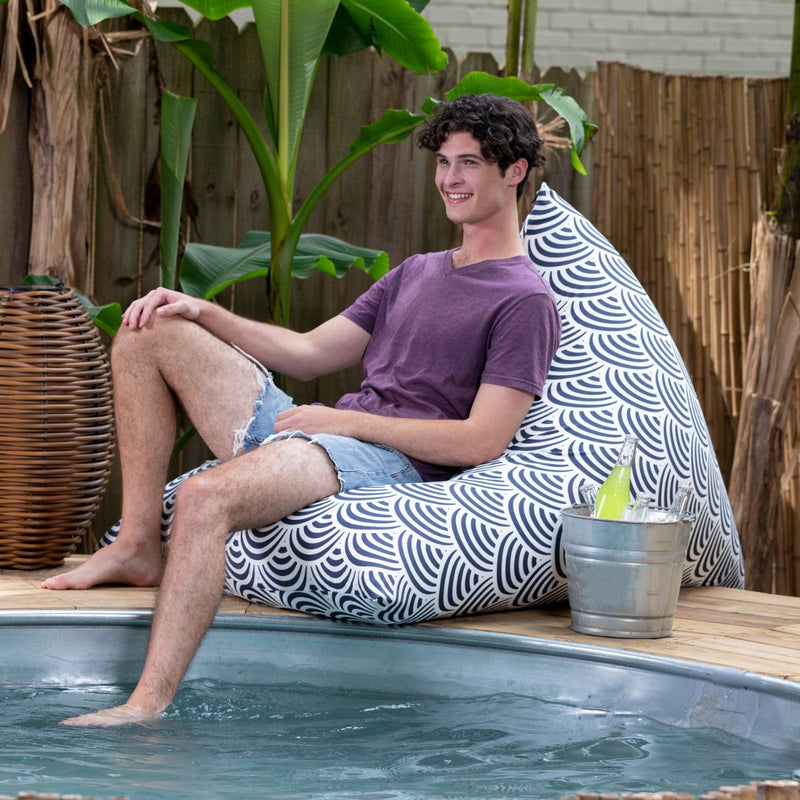 Twist Outdoor in Nippon Koi Patterned Outdoor Fabric