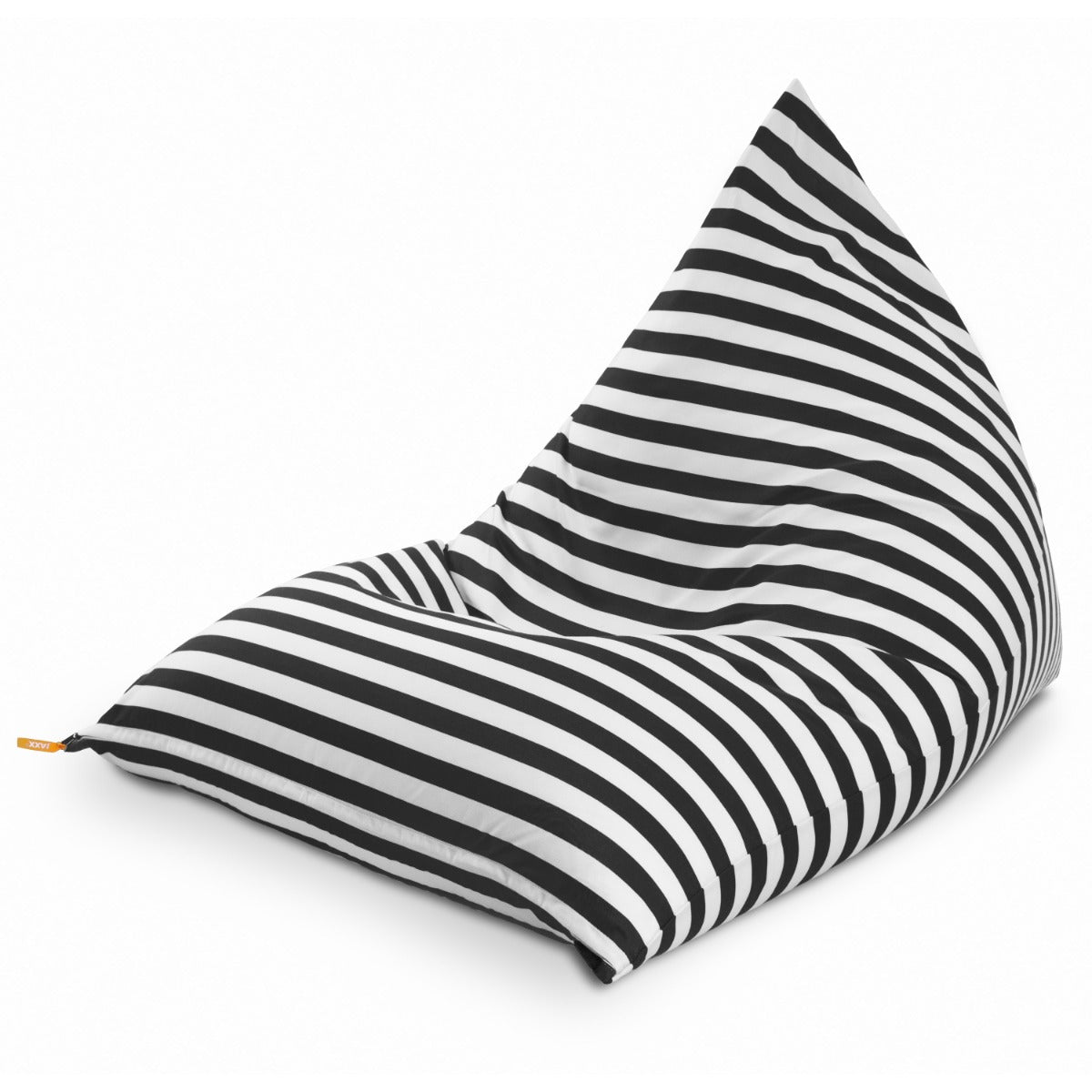 Twist outdoor chair black stripes on white background