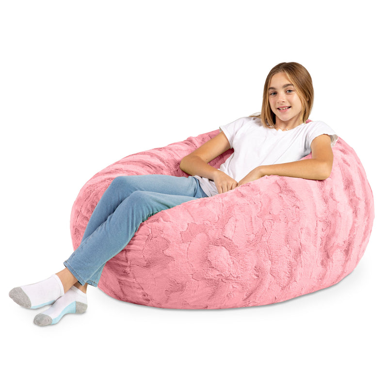 Cocoon 4 in Rose Pink Faux Fur