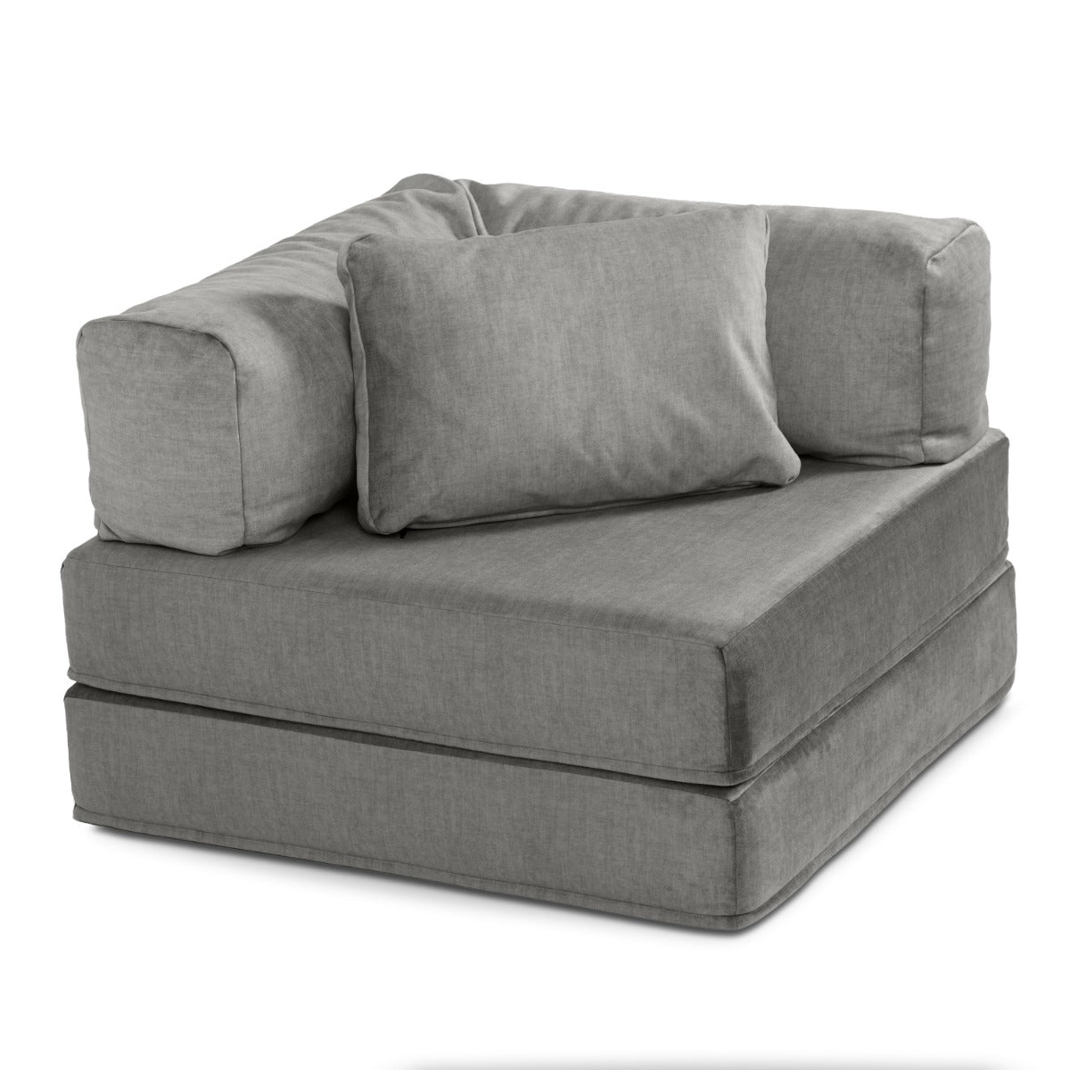 Unsofa® in Elephant Gray FibreGuard Indulge Microvelvet