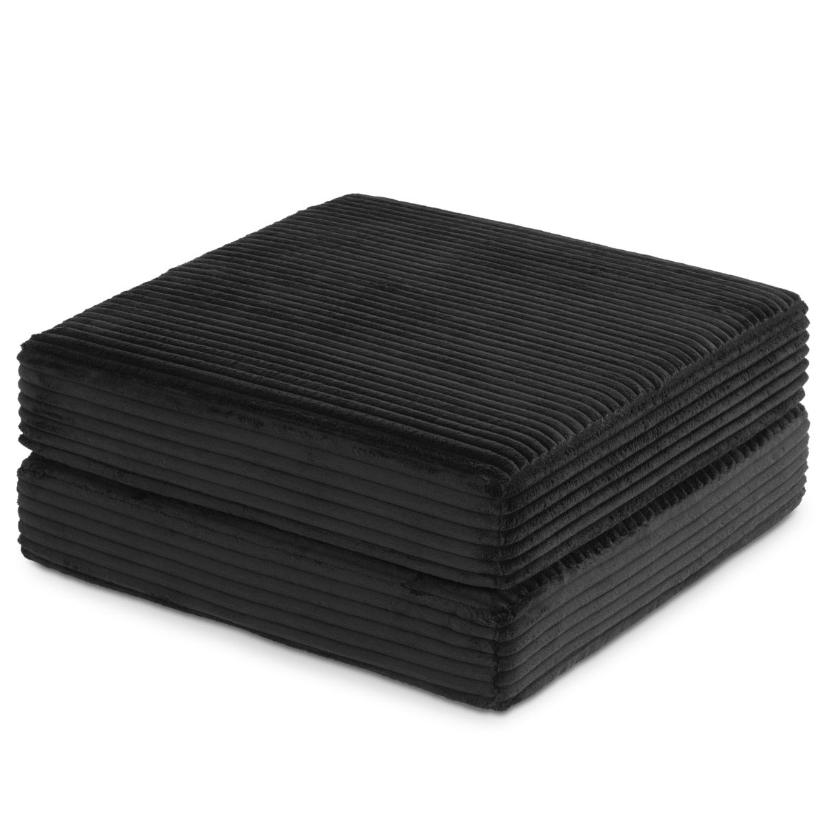 Unsofa® in Striped Black Faux Fur