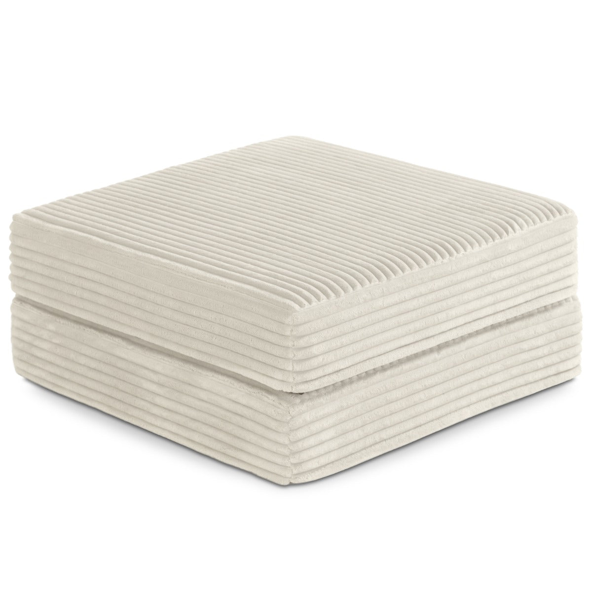 Unsofa® in Striped White Faux Fur