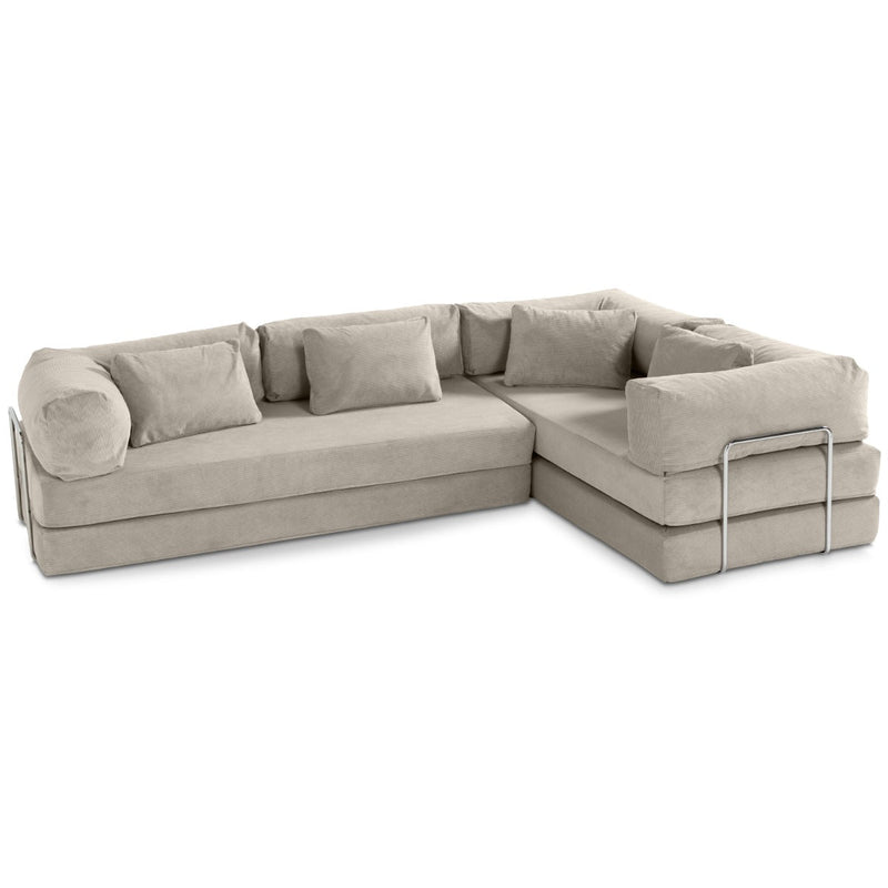 Unsofa® in Stucco FibreGuard Pindrive Microvelvet