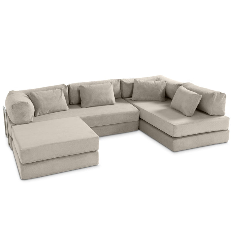 Unsofa® in Stucco FibreGuard Pindrive Microvelvet