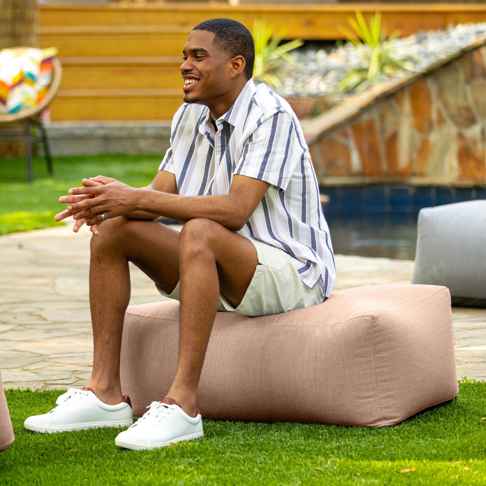 Coza Outdoor Collection in Petal Sunbrella