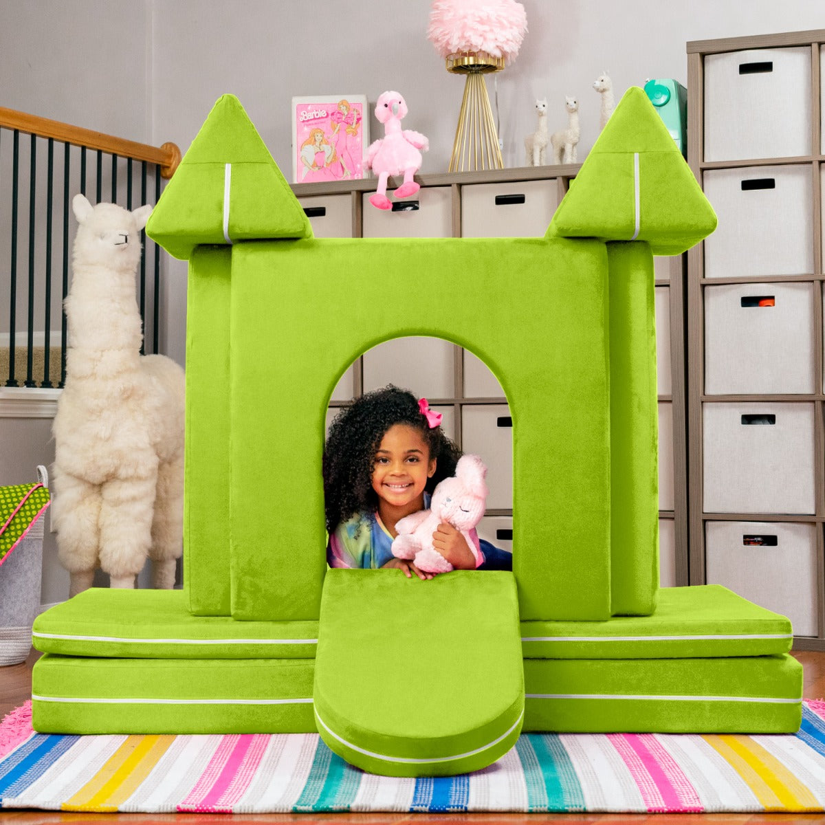 PlayScape CastleGate in Lime Microsuede