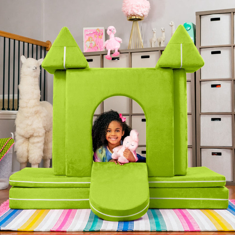 PlayScape CastleGate in Lime Microsuede