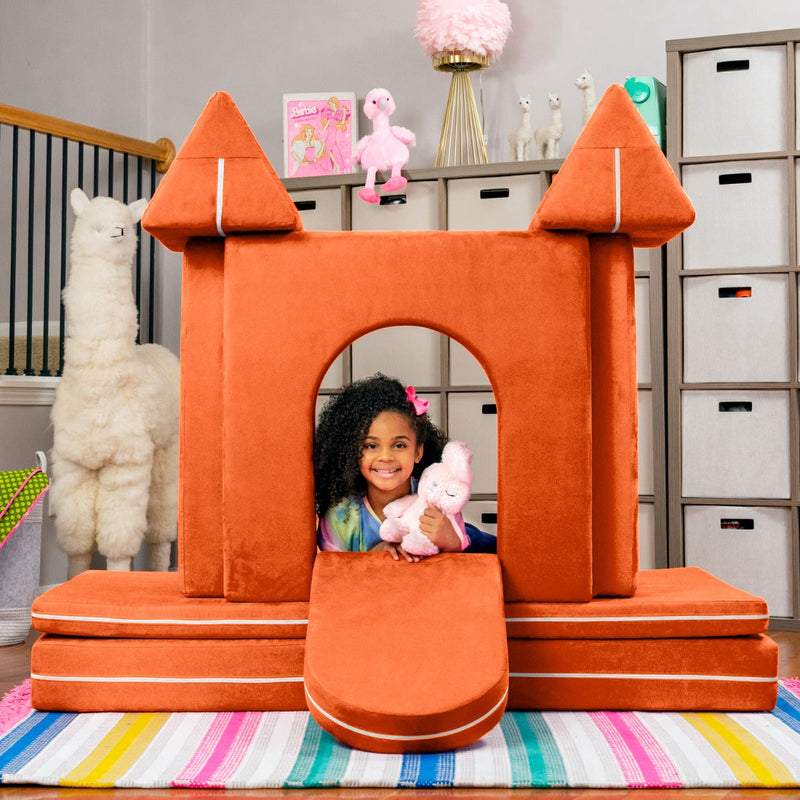 PlayScape CastleGate in Orange Microsuede
