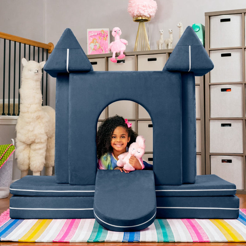PlayScape CastleGate in Space Blue Microsuede